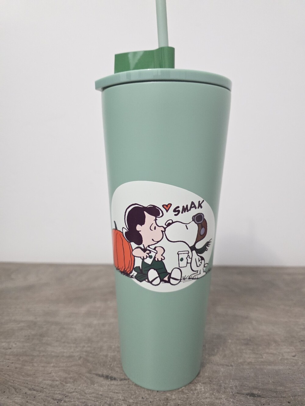 Starbucks x Peanuts Snoopy Stainless Steel Cold Cup Tumbler In hand